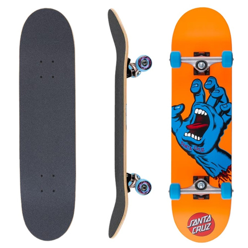 Santa Cruz Skateboards deskorolka kompletna Screaming Hand Mid orange 7,8" x 31"