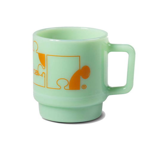 Carhartt WIP kubek Assemble Glass Mug jade / carhartt orange
