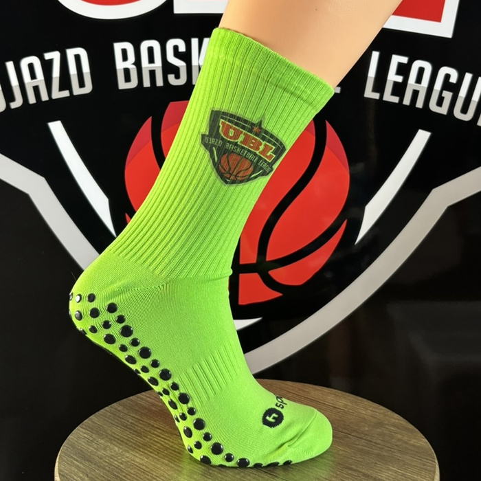 hSports x MAT Wear skarpety koszykarskie UBL Classic Logo green