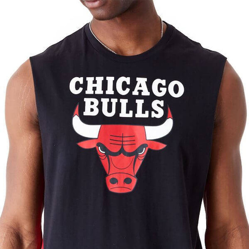 New Era NBA Colour Block Chicago Bulls Tank Top black