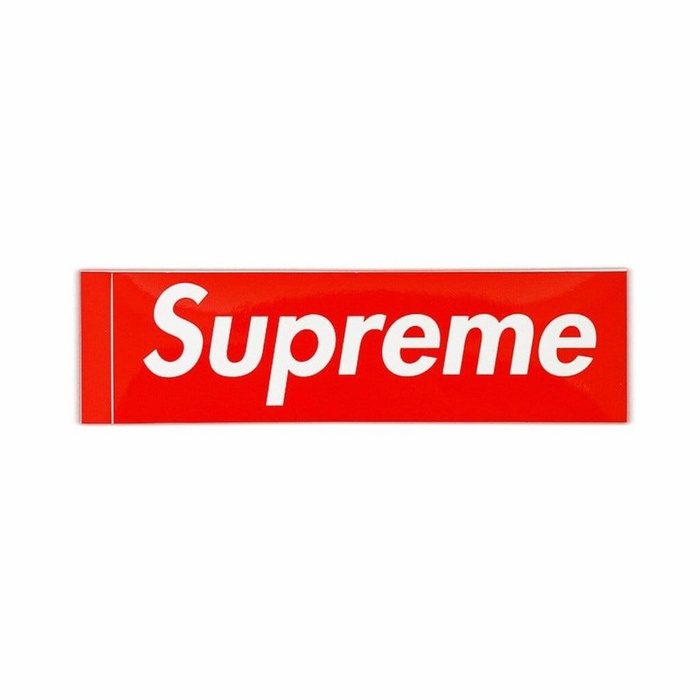 Supreme sticker BoxLogo red / white