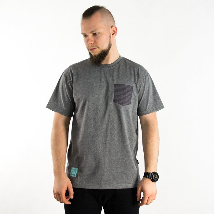 Polski Wąs t-shirt Pocket Wąs grey