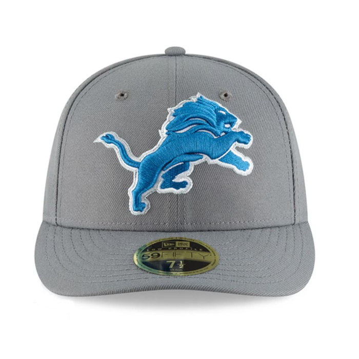 New Era cap 59FIFTY Low Profile NFL Detroit Lions grey