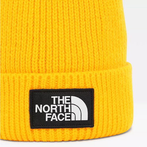 The North Face TNF Logo Box Pom Beanie yellow (T93FN370M)