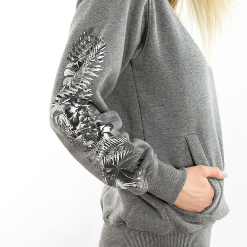 Jungmob sweatshirt crewneck Jungle Mess grey heather