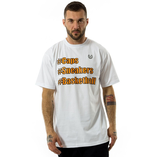 Koszulka męska MAT Wear t-shirt #Caps #Sneakers #Basketball white