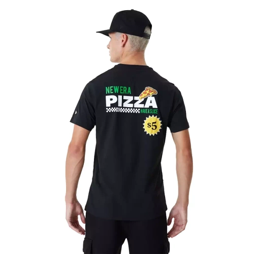 New Era t-shirt Pizza Graphic black