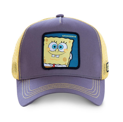 Czapka z daszkiem CapsLab casquette trucker SpongeBob SquarePants grey / yellow