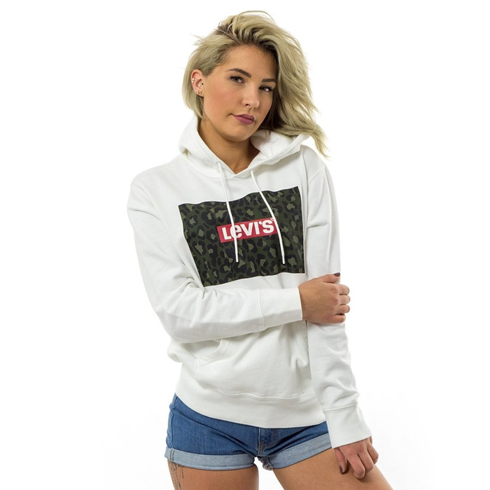 Levi's® Skateboarding sweatshirt hoody WMNS Graphic PO Hoodie B SSNL Boxtab white (19491-0081)