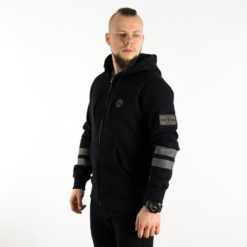 Polski Wąs sweatshirt hoodie Zip Logo black