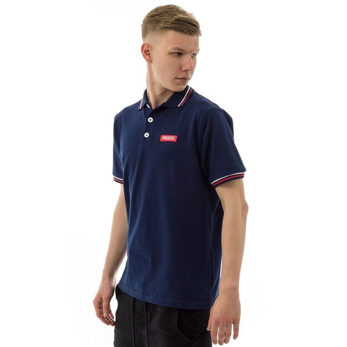 Koszulka męska Prosto Klasyk polo Geeza navy