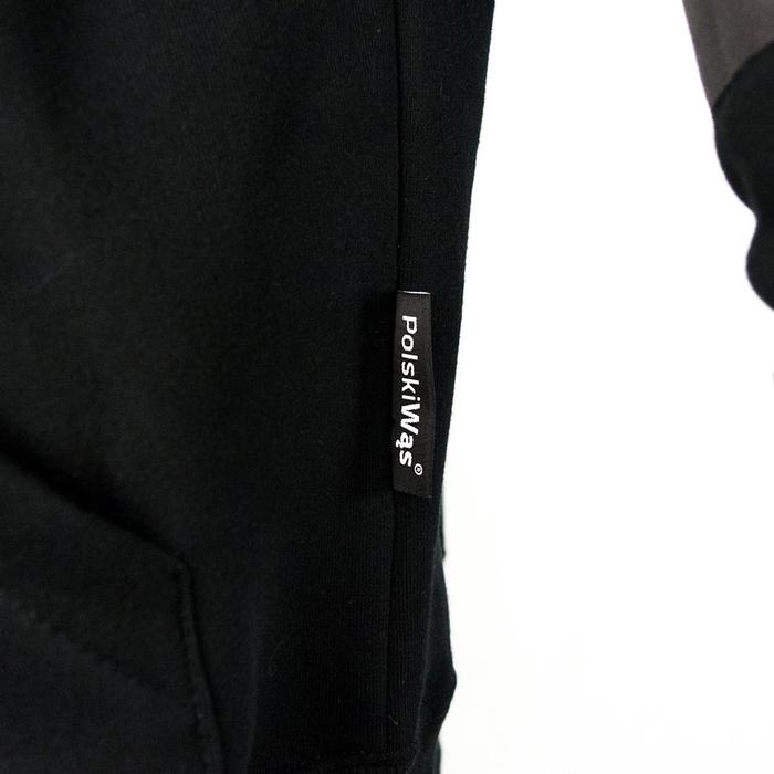 Bluza Polski Wąs hoodie Zip Logo black