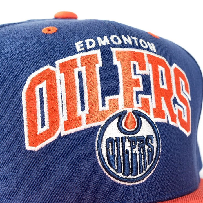 Mitchell and Ness snapback Team Arch Edmonton Oilers navy / orange