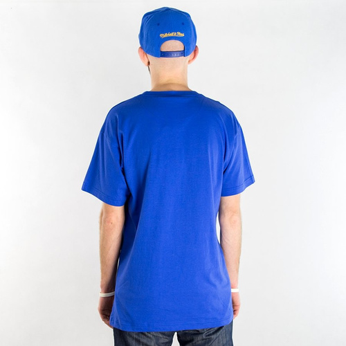 Mitchell and Ness t-shirt Black and White Logo Traditional Golden State Warriors royal