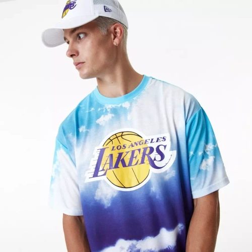 New Era  t-shirt Sky All Over Print multicolor