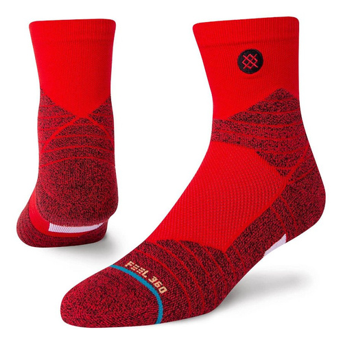 Stance socks Performance Basketball Hoops Icon QTR red
