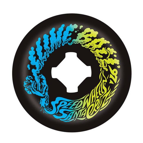 Santa Cruz Skateboards Slime Balls wheels Vomit Mini 97A black / blue / yellow 4pack (54mm)