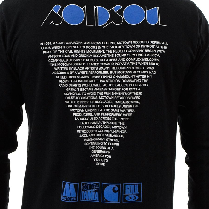 Koszulka męska z długim rękawem Motown x Carhartt WIP longsleeve Sublabels black