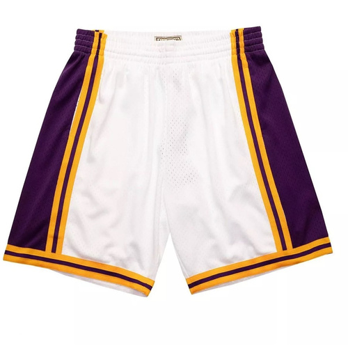 Spodenki koszykarskie męskie Mitchell and Ness Reload 2.0 Swingman Shorts Los Angeles Lakers 1984-85 white