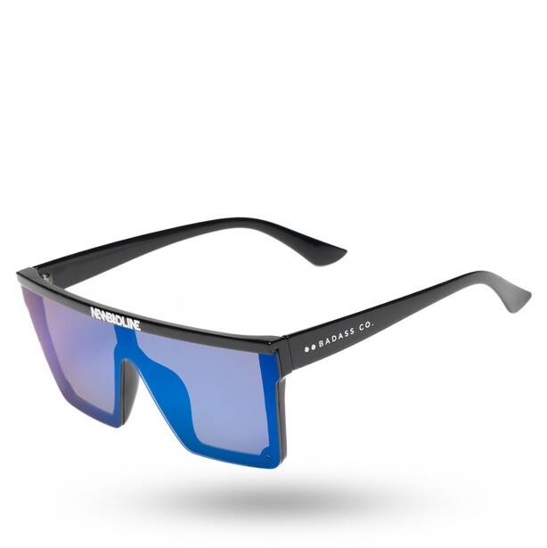 NewBadLine okulary przeciwsłoneczne One Glass black flash - blue mirror 01-78