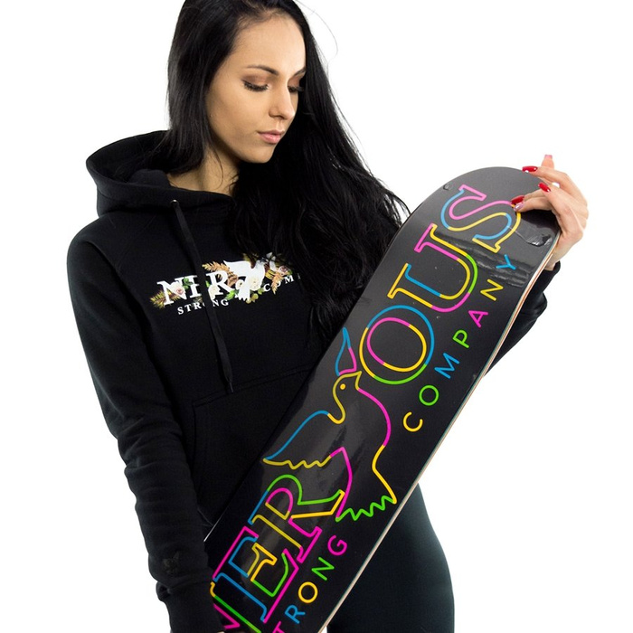 Nervous sweatshirt hoodie WMNS Classic Garden black