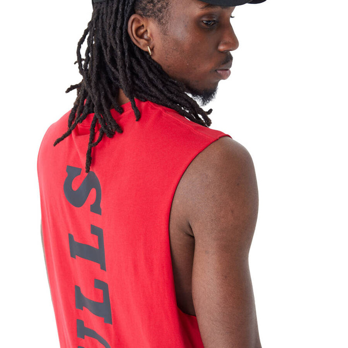 New Era koszulka męska tank top NBA Red Sleeveless NBA Chicago Bulls red