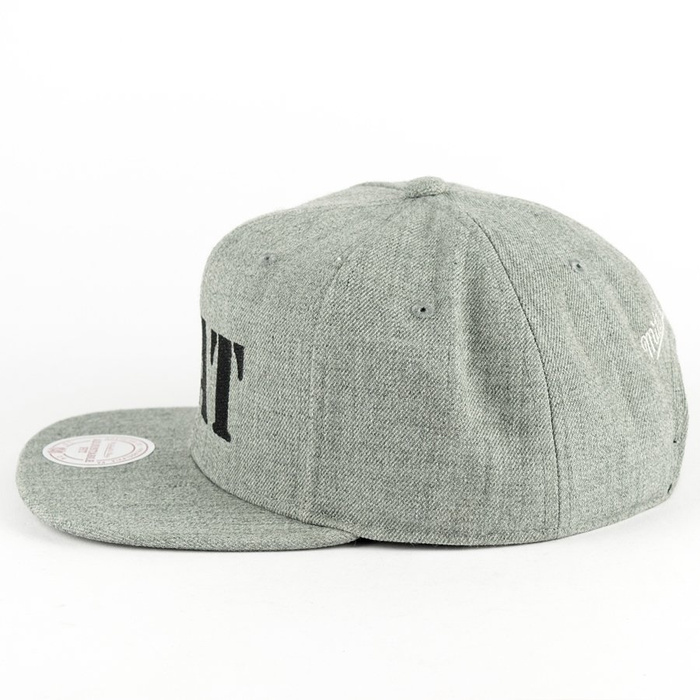 Czapka z daszkiem MAT Wear x Mitchell and Ness snapback MAT Script grey heather / black TM