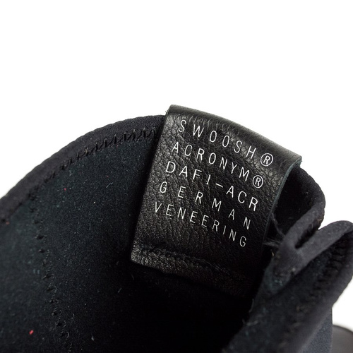 Buty NikeLAB x Acronym Air Force Downtown 1 Hi SP black / black - bright crimson (649941-006)