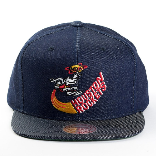Mitchell and Ness snapback Raw Denim Houston Rockets denim