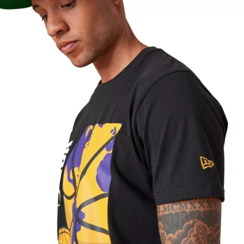 New Era koszulka męska Global Graphic Logo NBA Los Angeles Lakers black