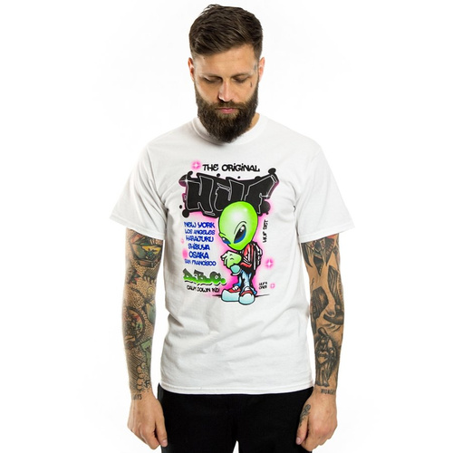 Koszulka męska HUF t-shirt Ufo white