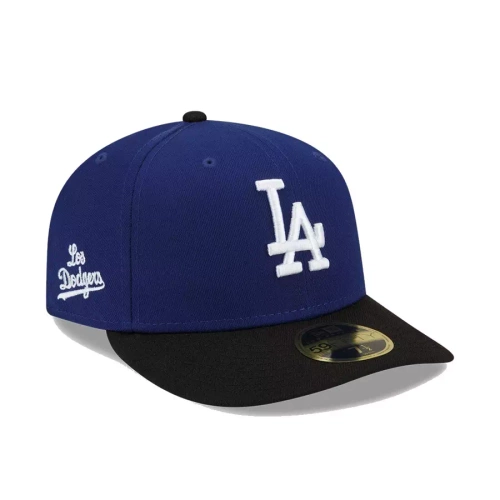 New Era fitted cap  59FIFTY Connect Low Profile MLB Los Angeles Dodgers black / blue