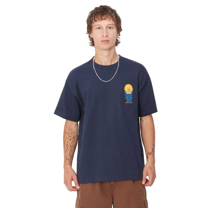 BUY CHAPER IN A SET! Carhartt WIP t-shirt Sumimasen air force blue + Sumimasen Keychain multicolor