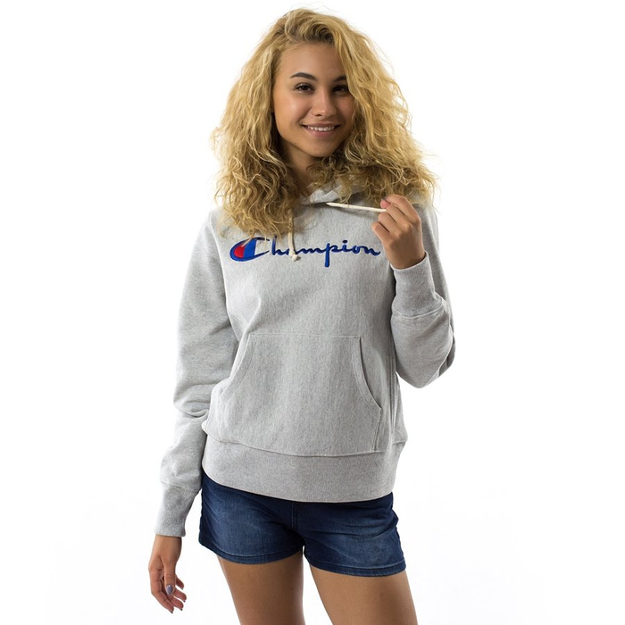 Champion sweatshirt hoody WMNS Reverse Weave grey (110429/S18/EM004)