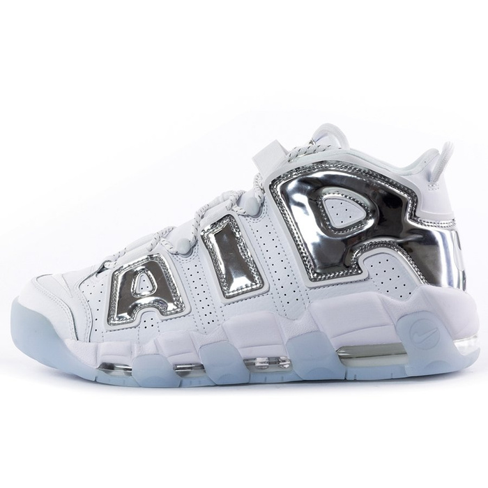 Buty do koszykówki UNISEX Nike Air More Uptempo white / chrome / blue tint (917593-100)