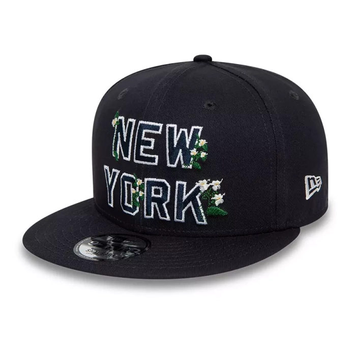 New Era snapback 9FIFTY MLB Flower Wordmark New York Yankees black