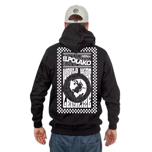 El Polako sweatshirt hoodie World Wide black