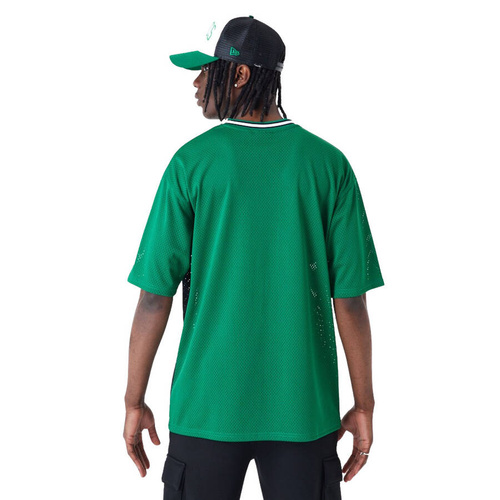 New Era koszulka męska NBA Boston Celtics Arch Graphic Oversized Mesh black-green