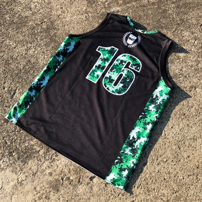 Proton x Melanżowe Akcesoria Tekstylne x MAT Wear Reversible Jersey & Shorts Bottle Camo white / black / camo