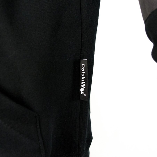 Bluza Polski Wąs hoodie Zip Logo black