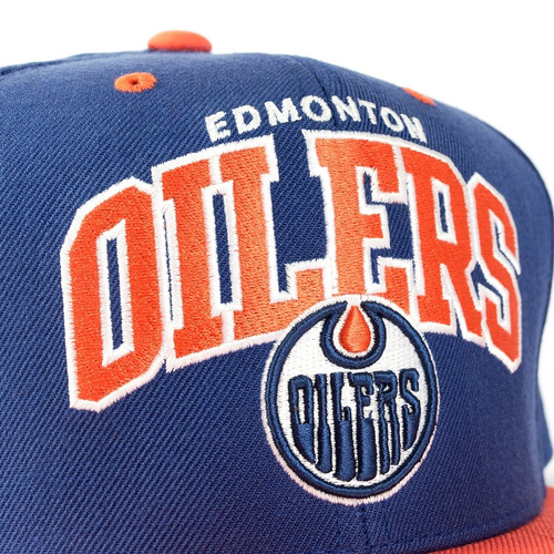 Mitchell and Ness snapback Team Arch Edmonton Oilers navy / orange