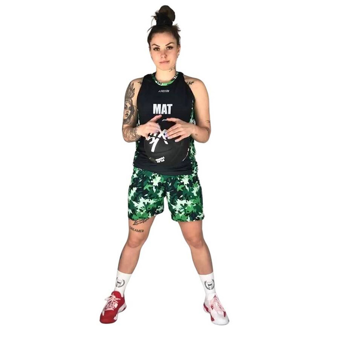 Proton x Melanżowe Akcesoria Tekstylne x MAT Wear WMNS Reversible Jersey & Shorts Bottle Camo white / black / camo