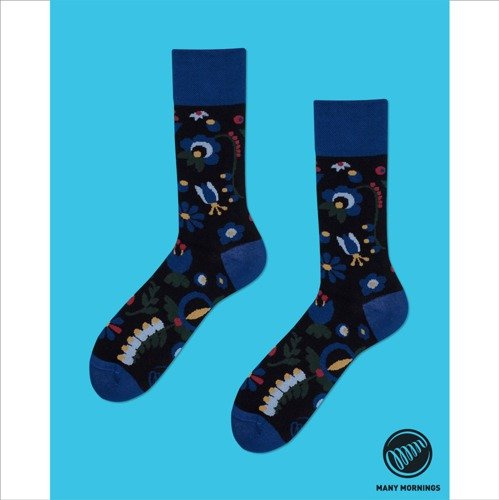 Many Mornings socks Folk Kashubia multicolor
