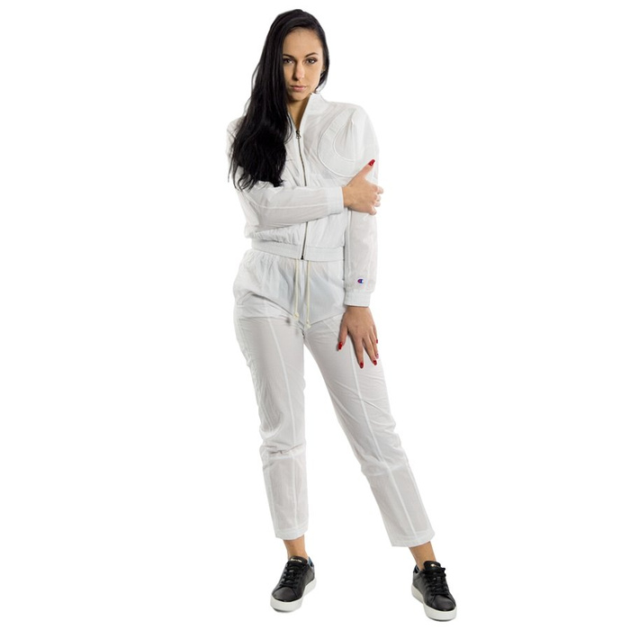 Champion bluza damska Premium Reverse Weave track top Oversized C Logo white (112988/WW001)