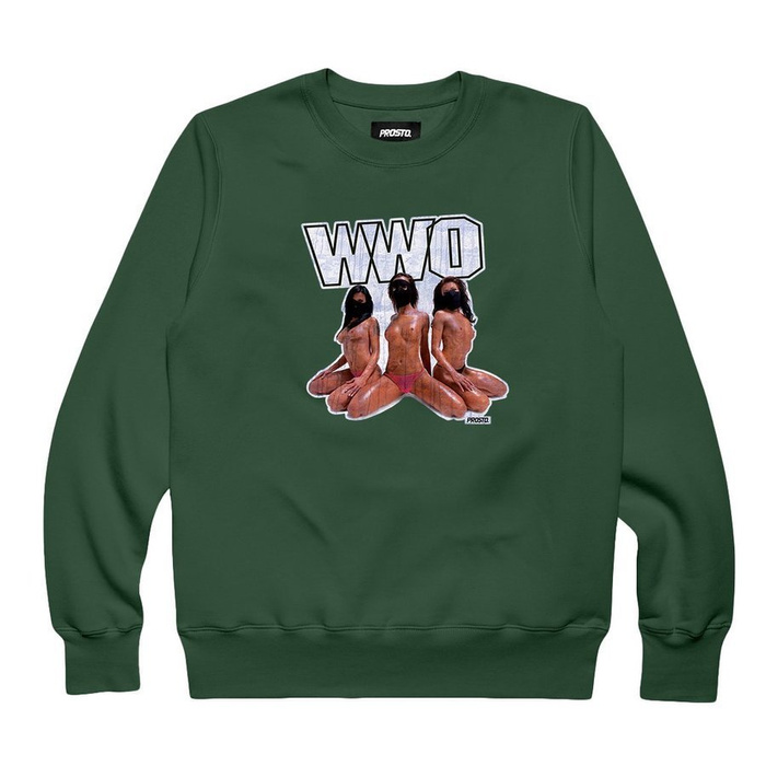 Bluza męska Prosto Klasyk crewneck WWO green