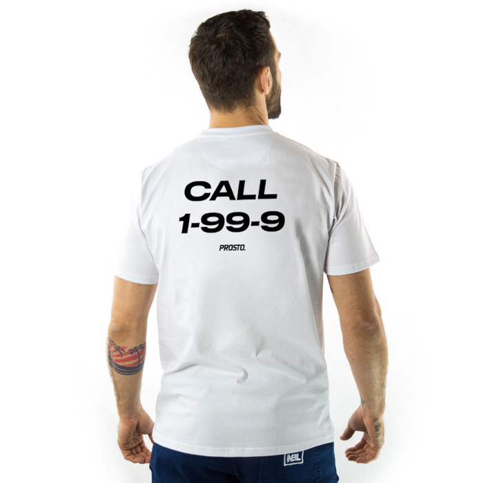 Prosto Klasyk Koszulka męska t-shirt Callme white