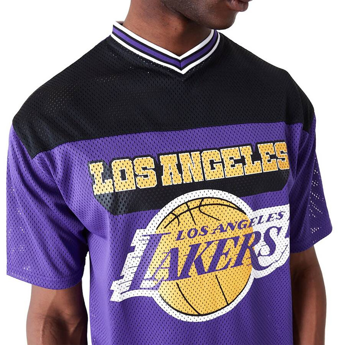 New Era koszulka męska Arch Graphic Jersey T-Shirt NBA Los Angeles Lakers purple