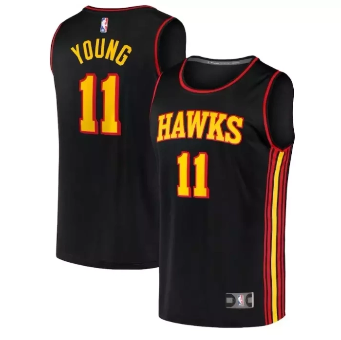 Fanatics Replica Jersey NBA Statement Edition Atlanta Hawks Trae Young black 