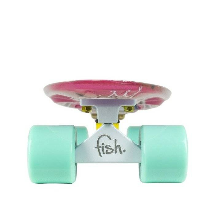 Fish Skateboards fishka® cruiser Print Art Face&Fish Summer Purple 6" x 22"