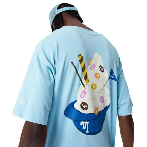 New Era koszulka męska Ice Cream Oversized MLB Los Angeles Dodgers light blue
